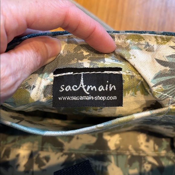 SACAMAIN Sac A Main Art Brocade Pocketbook Purse Designer Fabric Pockets Galore - Picture 9 of 11
